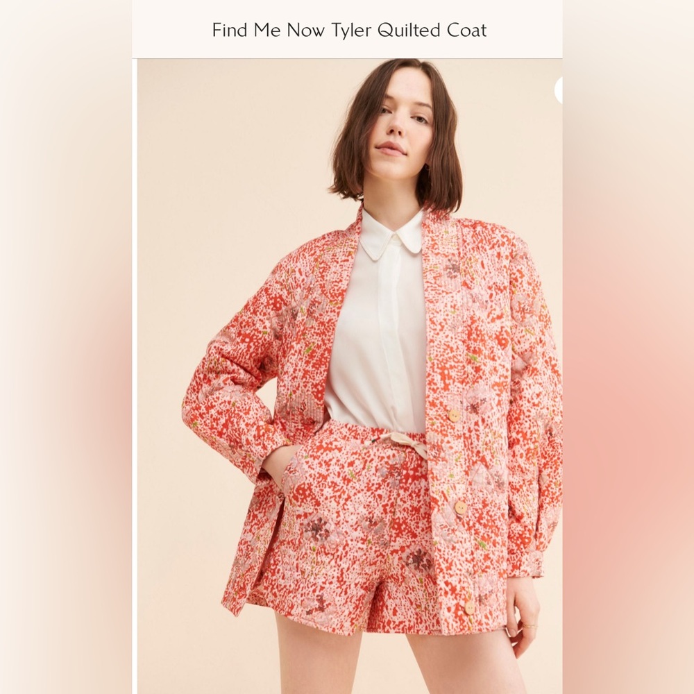 NWT: Free People Find me Now Tyler Quilted Coat and shorts
